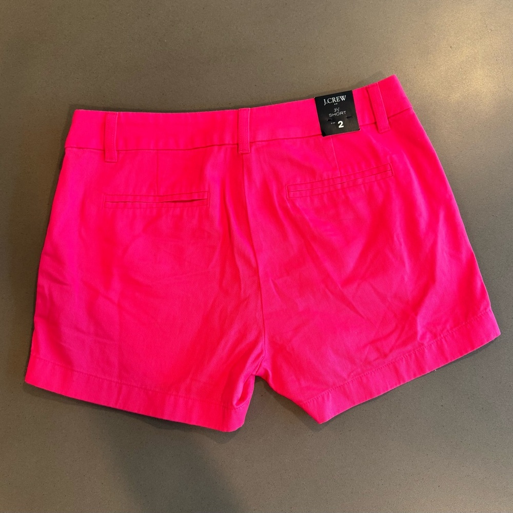 J. Crew Women's Bright Pink Chino Shorts